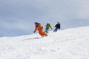 ski school groups teaching lessons teach ski instructor