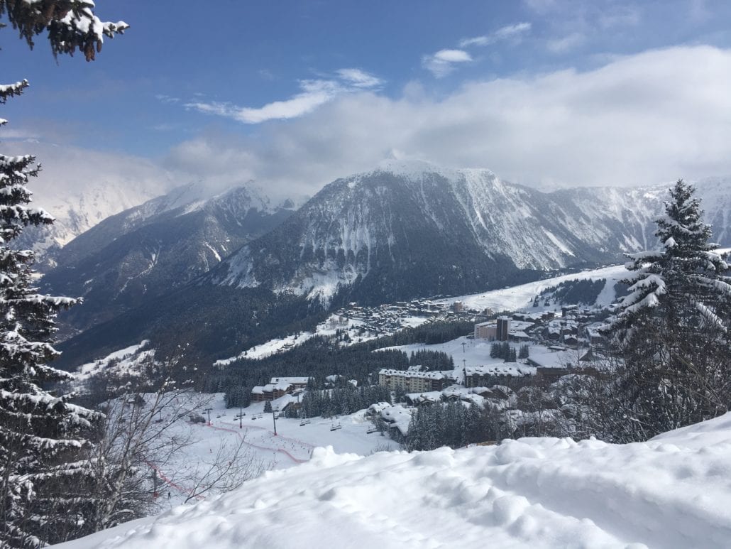 The View from the Top of Courchevel's Plum Ski Touring Route 