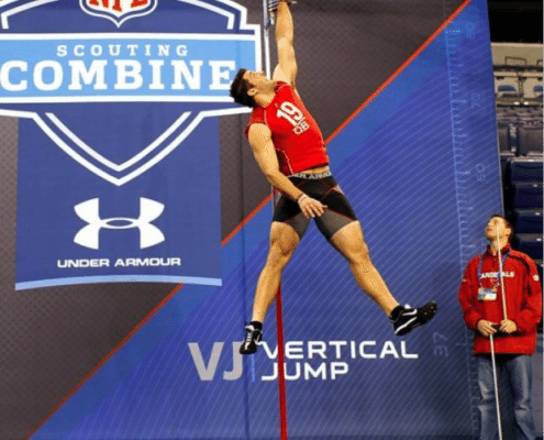 Vertical jump fitness test example